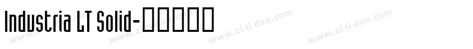 Industria LT Solid字体转换